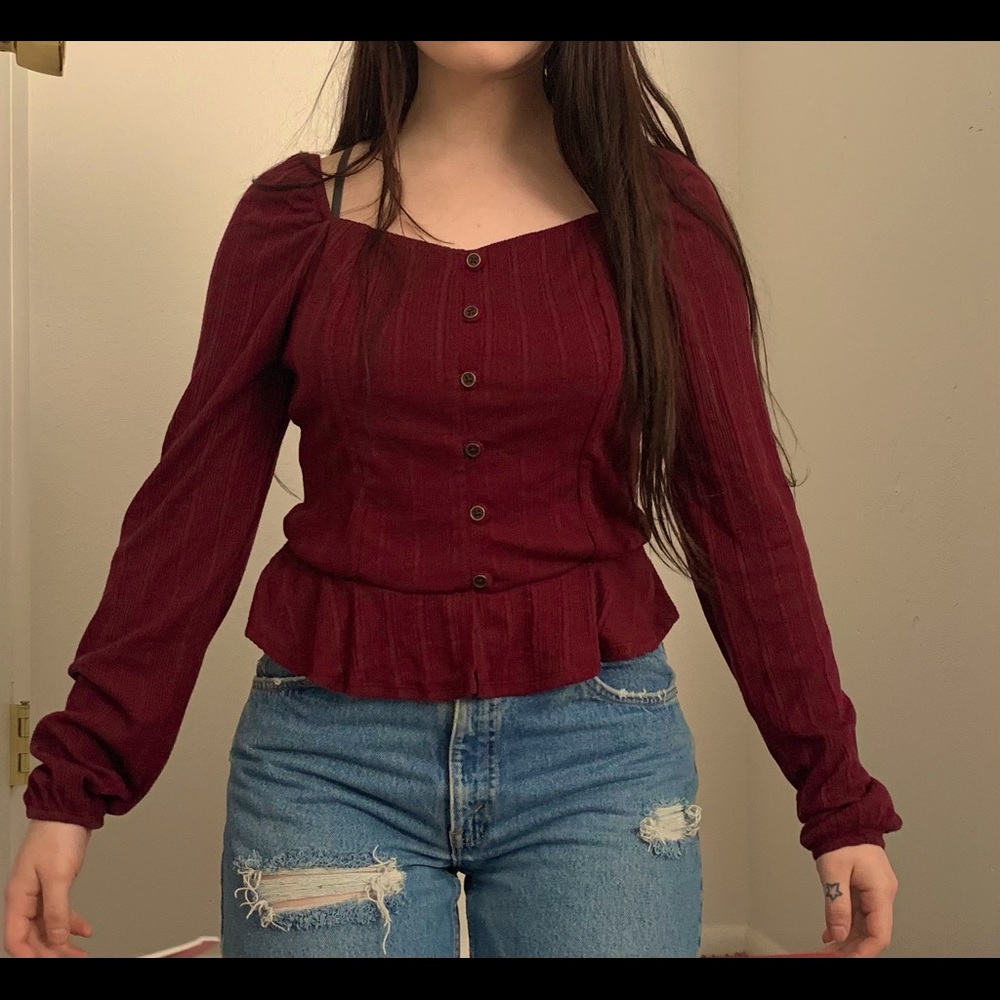 Arizona Jean Co. Long Sleeve Fitted Button Shirt